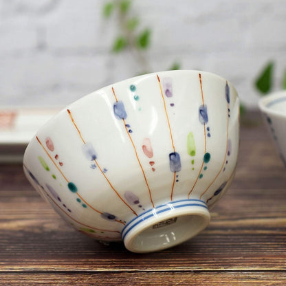 【made in japan】
Stylish Pair of Rice Bowls by Wazakura - Kutani Ceramics, Premium Quality Japanese Tableware, Perfect Wedding Gift, Celebrating Special Occasions like Milestone Birthdays, Made in Japan