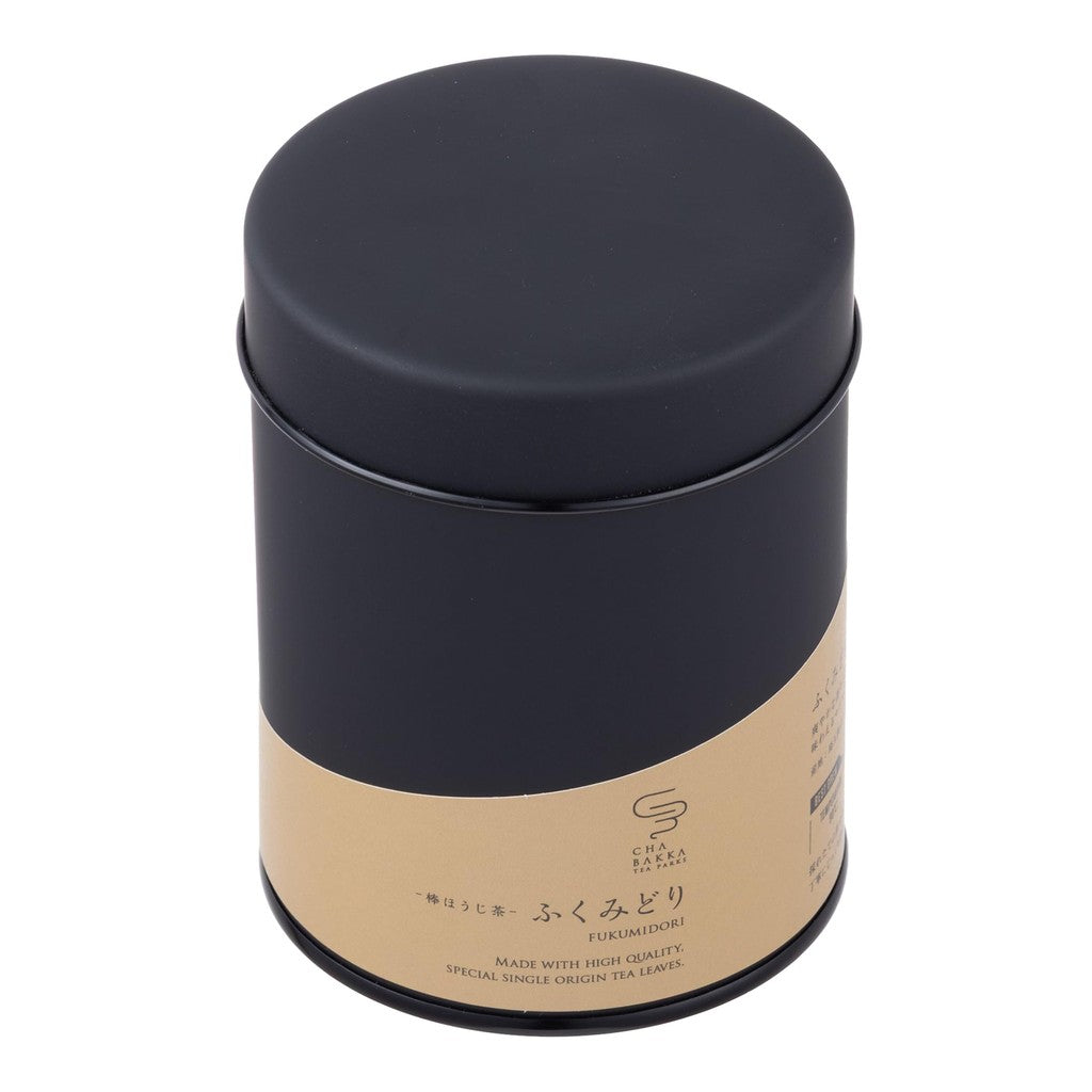 CHABAKKA TEA PARKS Fukumidori Hojicha 50g Leaf Tea Can from Saitama Sayama - Premium Roasted Green Tea