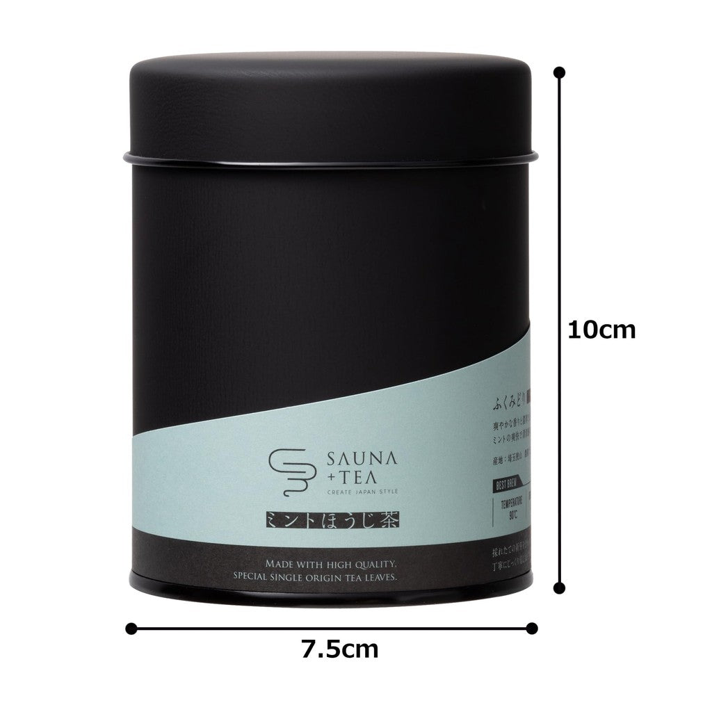 CHABAKKA TEA PARK SAUNA + TEA Hojicha Leaf Mint Hojicha 50g [Tea Can] - Aromatic Relaxation Blend