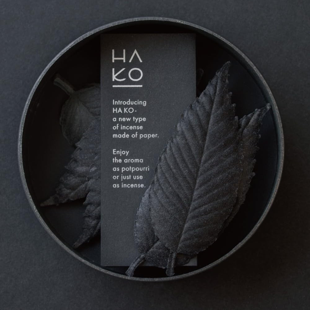 【made in japan】
HAKO Paper Incense - Black Leaf - 6 Sheets - Kunjyudo Japan - Aromatherapy Assortment