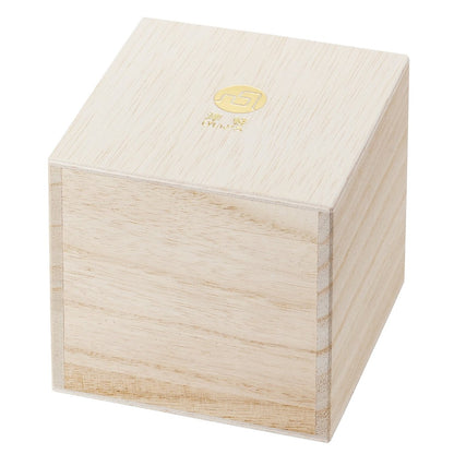 ADERIA Tsugaru Vidro Ice Flower Gold Decoration Rock Glass Blue 300ml Made in Japan with Special Wooden Box - Ideal for Highball, Whiskey, Beer, Sake, Shochu - Stylish Brandy Beer Gift for Women, Mother's Day, Father's Day, Couples, Men, Housewarming