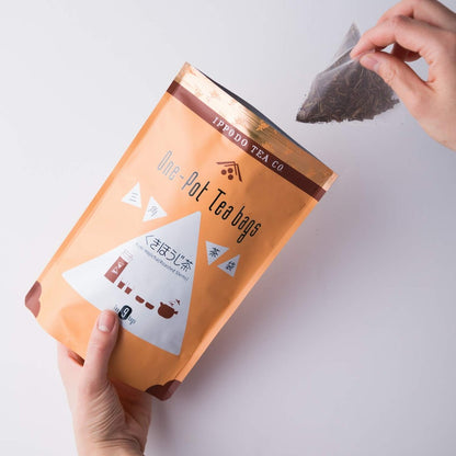 一保堂茶舗 三角茶袋 茎ほうじ茶 (9袋) - 香り高く風味豊かな日本茶で、くつろぎのひとときを。