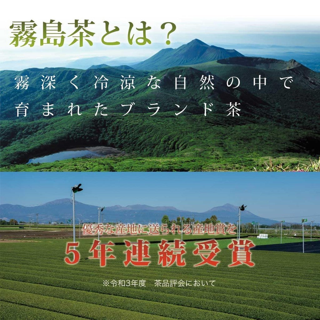 Kirishima Gold Seal Kagoshima Sencha Tea - Japanese Green Tea Delivery (Various Weights Available)