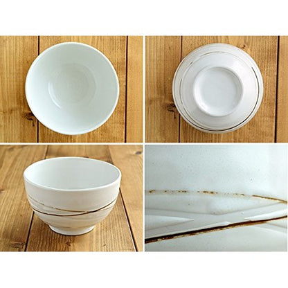 【made in japan】East Tableware Minoruba Spiral Rice Bowl – Versatile Ceramic Bowl for Donburi, Soup, Salad, and Serving – Stylish Addition to Your Table Setting