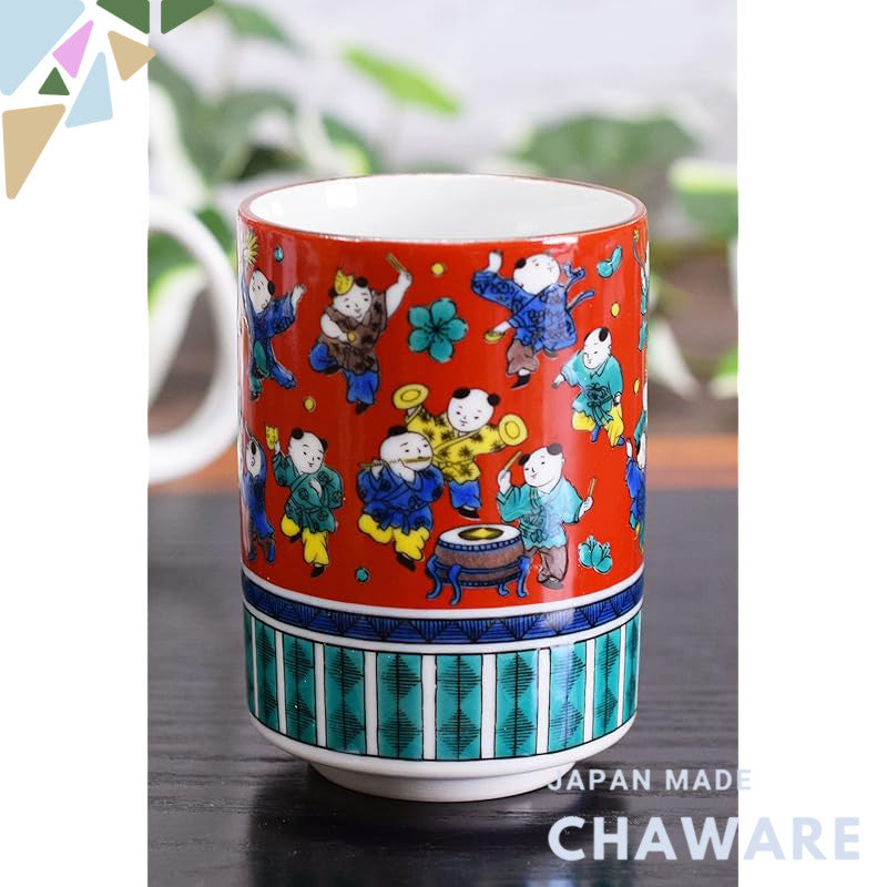 【made in japan】
Waza no Kura Stylish Kutani Ware High-Quality Ceramic Tea Cup, Wooden Rice, Japanese Tableware, Made in 