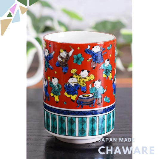 【made in japan】
Waza no Kura Stylish Kutani Ware High-Quality Ceramic Tea Cup, Wooden Rice, Japanese Tableware, Made in 