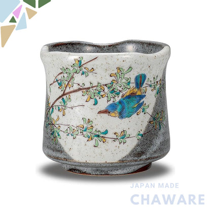 【made in japan】
Stylish Kutani Ware Large Ceramic Tea Cup by Waza no Kura – Perfect for Japanese Tea, Great for Gifts, B