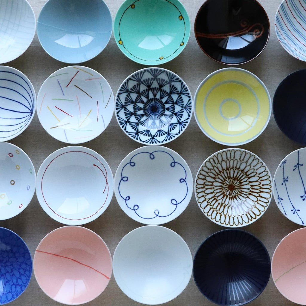 Hakusan Porcelain Flat Tea Bowl, Tea (Approx.) φ15×5.3cm E-10, Designed by Masahiro Mori, Hasami Ware, Made in Japan