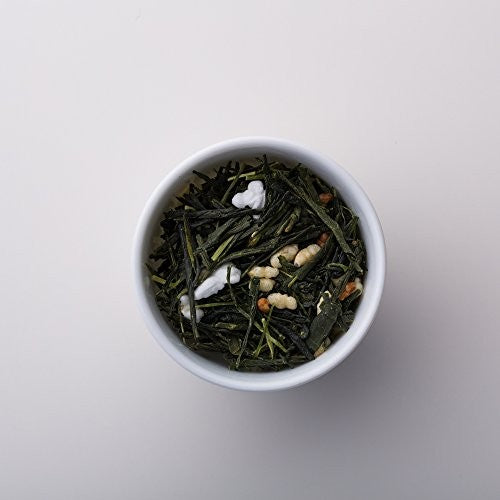 Ichihado Tea Shop Premium Genmaicha Green Tea 200g Bag - Authentic Japanese Roasted Rice Tea for a Rich, Flavorful Experience. Enjoy the Perfect Blend of Quality Ingredients!
