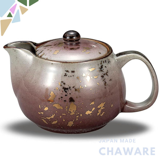 【made in japan】
Stylish Japanese Pottery Teapot by Waza no Kura - Kutani Ware with Glazed Colorful Design and Strainer, 