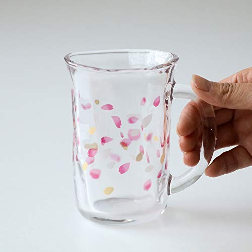 ADERIA Beer Glass Haruiro Foam Creation Beer Mug 310ml [Handcrafted / Beer Glass / Sakura / Pink / Glass] Made in Japan Gift Boxed Birthday Gift Present 9549