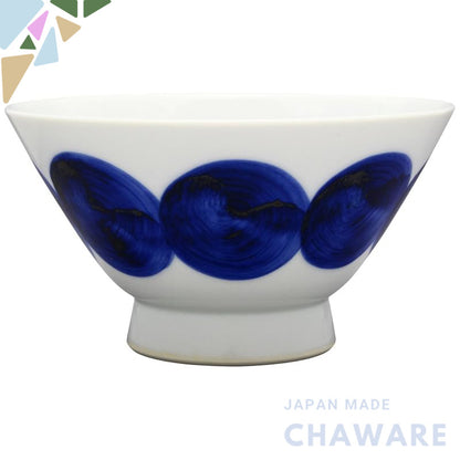 【made in japan】
Hasami Ware Round Pattern Connect Bowl - Kura Wanka Rice Bowl, Microwave Safe, Blue - Made in Japan, Per