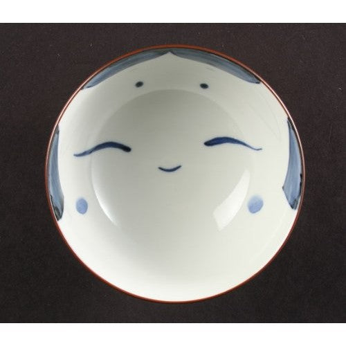 [Made in Japan] Hasami Ware Rice Bowl with Akame Pattern in Red - Traditional Japanese Ceramic Tableware, Perfect for Serving Rice and Side Dishes, Item No. 73034.