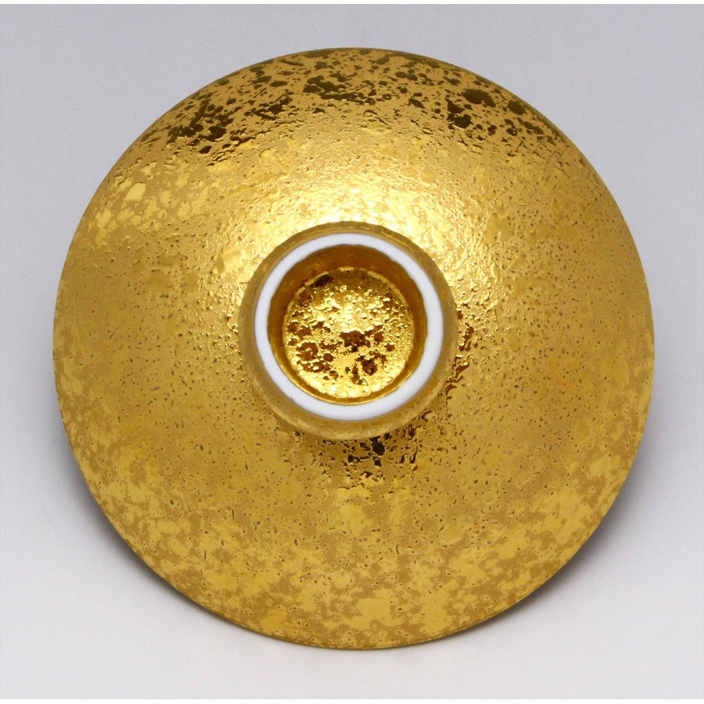 Arita Ware Taki Seiko Sake Cups - Gold & Silver Pattern, Various Sizes (Small & Medium), Japanese Made