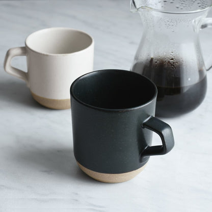 KINTO CLK-151 Large Mug 410ml Black, Microwave and Dishwasher Safe, Model 29520