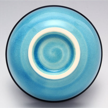 [made in japan]
Mino Ware Higashiyama Kiln "Turquoise Blue" Sencha Bowl Cup, Approx. Diameter 9cm x Height 5cm, Capacity 120ml, Japanese Tableware, Made in Japan 551-0065