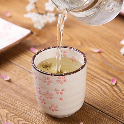 【made in japan】
Stylish Japanese Ceramic Couple Yunomi Tea Cups Set by Wazano Kura - Perfect for Wedding Anniversaries (Pink) - Imported Tableware Gift for Couples