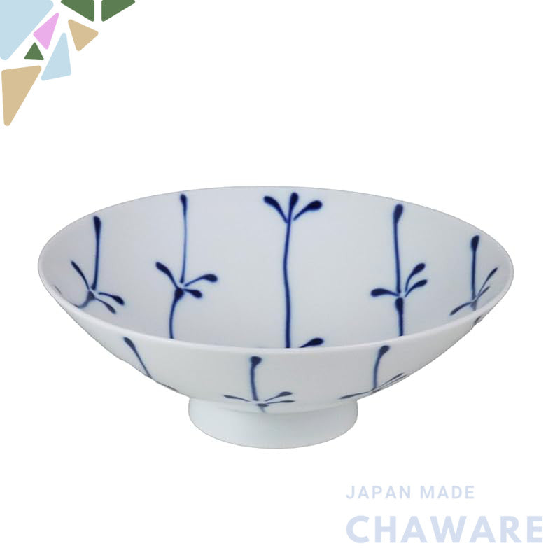 Hakusan Porcelain Flat Tea Bowl Blue (Approx.) φ15×5.3cm ST-17 Designed by Masahiro Mori Hasami Ware Made in Japan