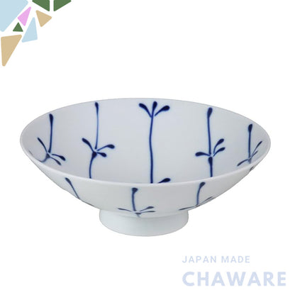 Hakusan Porcelain Flat Tea Bowl Blue (Approx.) φ15×5.3cm ST-17 Designed by Masahiro Mori Hasami Ware Made in Japan