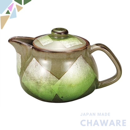 【made in japan】
Kutani Ware Iwataya Silver Glazed Teapot with Fine Dragon Design (Mesh Included) K9-631 for Elegant Tea 