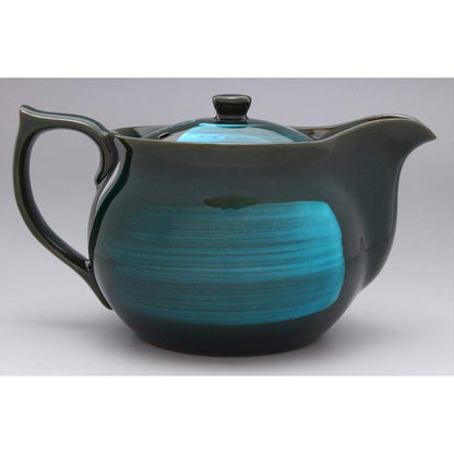 【made in japan】Japanese Mino Ware Pot in Emerald Color - High-Quality Japanese Craftsmanship, Perfect for Tea or Coffee Lovers