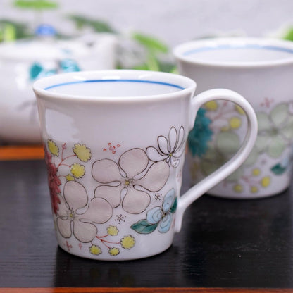 【made in japan】
Stylish Pair of Kutani Ceramics Mag Cups from Waza no Kura - High-Quality Tableware, Elegant Design, Japanese Made