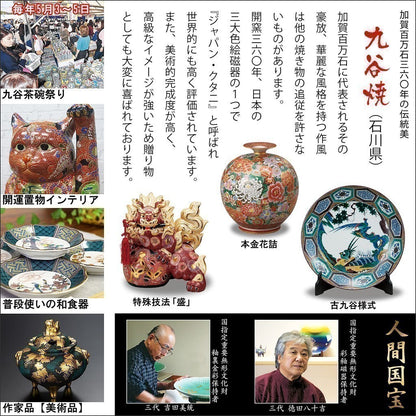 Stylish Kutani Glazed Sake Set with Fine Ochoko Sipper and Tokkuri Carafe, Premium Japanese Tableware, Perfect for Birthdays, Anniversaries, and Special Gifts. High-Quality Ceramic!