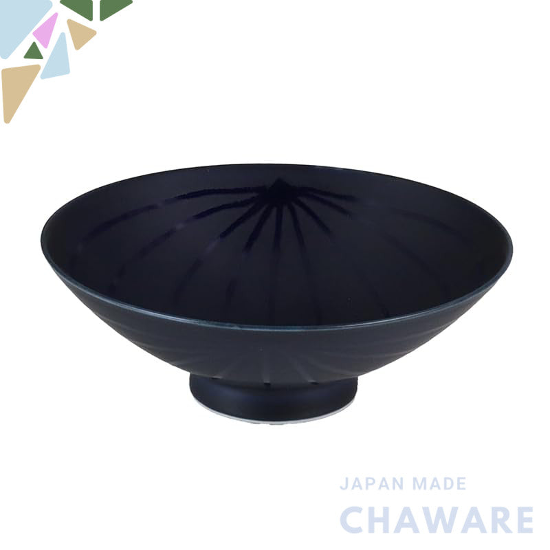 Hakusan Porcelain Flat Tea Bowl, Navy Blue (Approx.) φ15×5.3cm U-15, Designed by Masayoshi Mori, Hasami Ware, Made in Ja