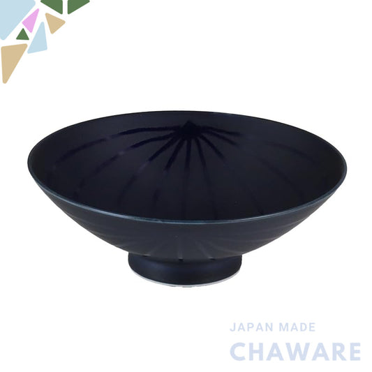 Hakusan Porcelain Flat Tea Bowl, Navy Blue (Approx.) φ15×5.3cm U-15, Designed by Masayoshi Mori, Hasami Ware, Made in Ja