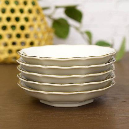 Waza no Kura Plate Set - Stylish Tableware - Kutani Ware Small Plates (Set of 5) - Perfect for Strolling Days - Ceramic - High-Quality Brand - Japanese Tableware - Side Plates - Made in Japan - Wedding Gift - Present - Gift