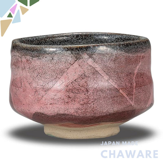 【made in japan】
Stylish Matcha Bowl, Kutani Porcelain Tea Ceremony Tool, Peach Silver Glaze, Luxurious Japanese Brand, P