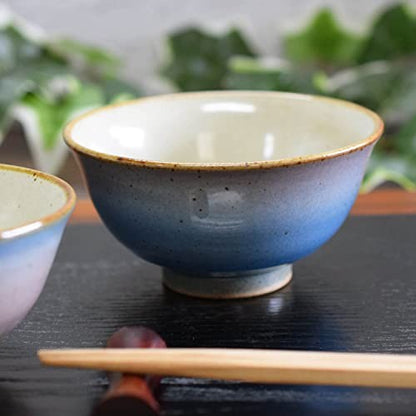 【made in japan】
Waza no Kura Stylish Pair of Matcha Tea Bowls - Kutani Ware Ceramic Rice Bowls, High-End Japanese Tableware, Perfect for Wedding Anniversaries and Gifts.