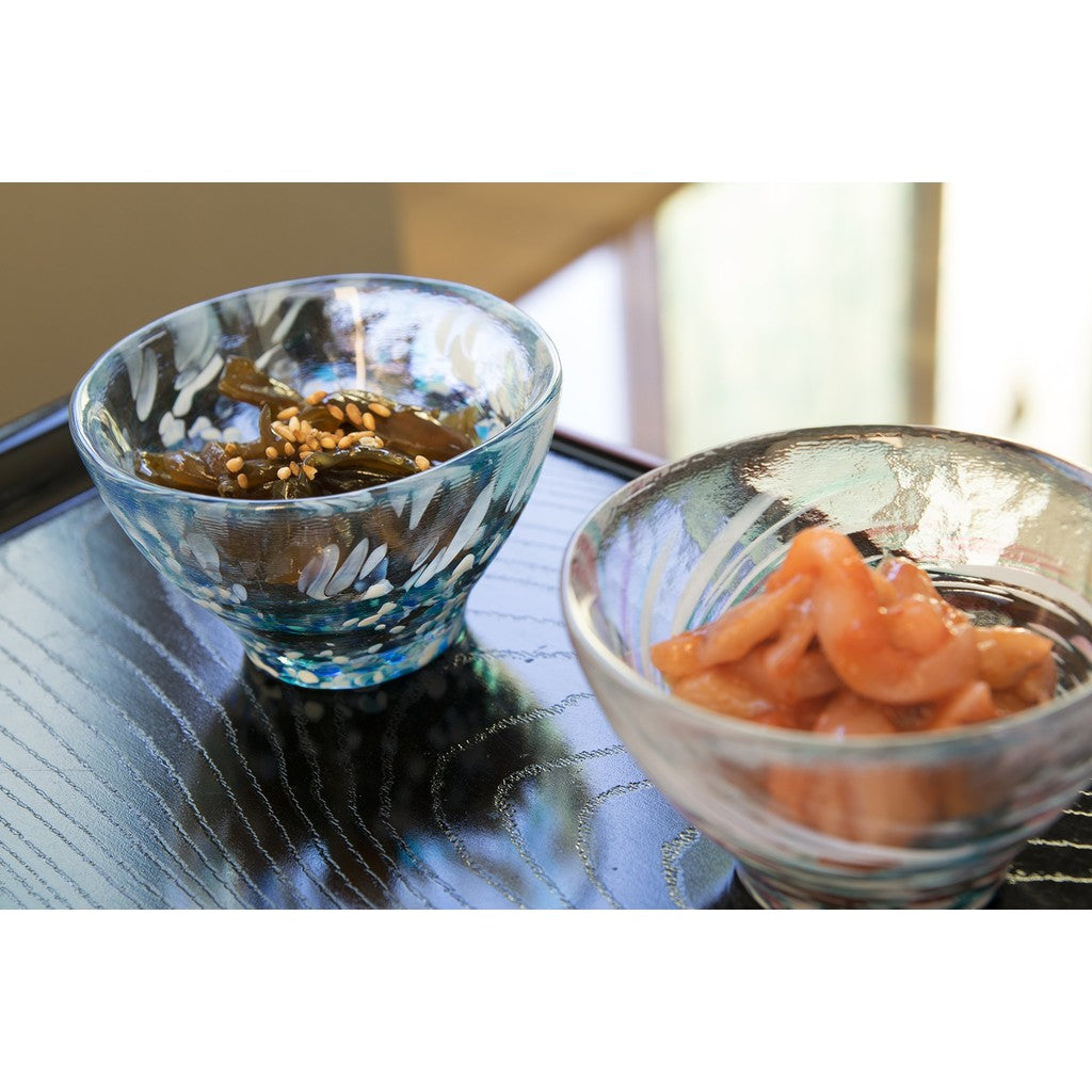ADERIA Tsugaru Glass Sake Cup Hydrangea 85ml Made in Japan Gift Boxed Ochoko Guinom Glass for Sake Cold Sake Stylish Gift for Women Mother’s Day Father’s Day Couples Men Housewarming Wedding Greeting Visits Small Retirement Present Birthday Gift F49783