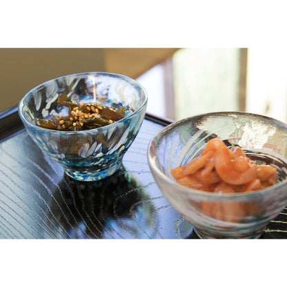 ADERIA Tsugaru Glass Sake Cup Hydrangea 85ml Made in Japan Gift Boxed Ochoko Guinom Glass for Sake Cold Sake Stylish Gift for Women Mother’s Day Father’s Day Couples Men Housewarming Wedding Greeting Visits Small Retirement Present Birthday Gift F49783