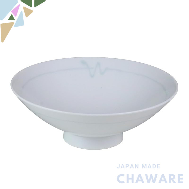 Hakusan Porcelain Flat Tea Bowl White (Approx.) φ15×5.3cm S-9 Designed by Masahiro Mori Hasami Ware Made in Japan