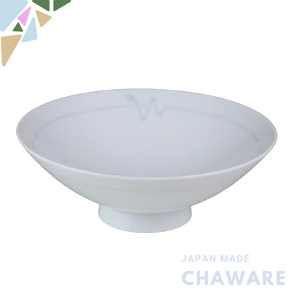 Hakusan Porcelain Flat Tea Bowl White (Approx.) φ15×5.3cm S-9 Designed by Masahiro Mori Hasami Ware Made in Japan