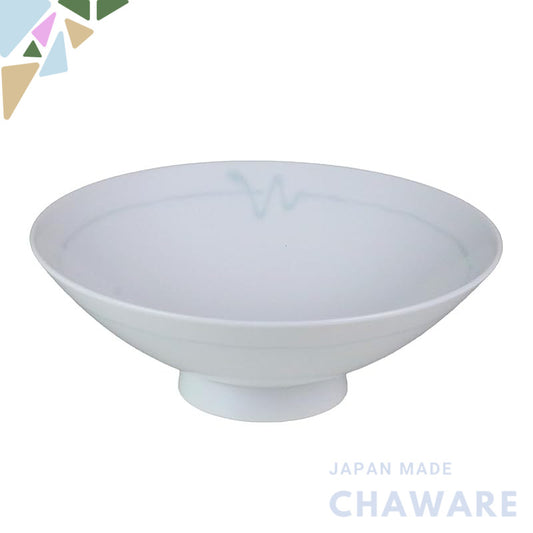 Hakusan Porcelain Flat Tea Bowl White (Approx.) φ15×5.3cm S-9 Designed by Masahiro Mori Hasami Ware Made in Japan