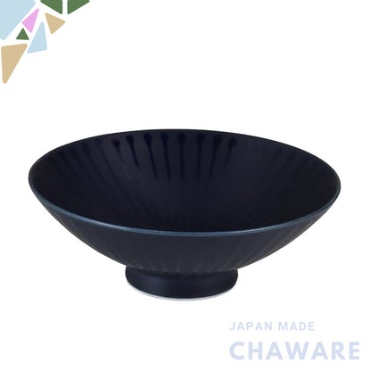 Hakusan Pottery Flat Tea Cup Navy (Approx.) φ15×5.3cm Designed by Masahiro Mori Hasami ware Made in Japan U-1