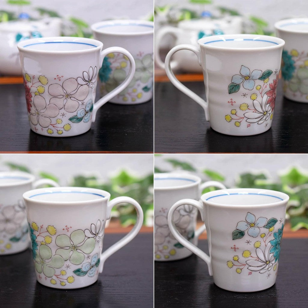 【made in japan】
Stylish Pair of Kutani Ceramics Mag Cups from Waza no Kura - High-Quality Tableware, Elegant Design, Japanese Made