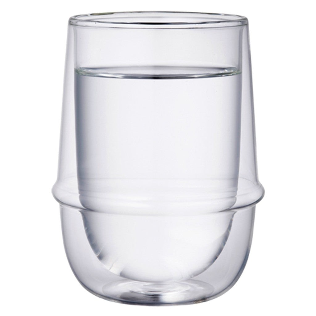 KINTO KRONOS Double Wall Iced Tea Glass 350ml Heat-Resistant Glass Microwave and Dishwasher Safe Gift Present 23106