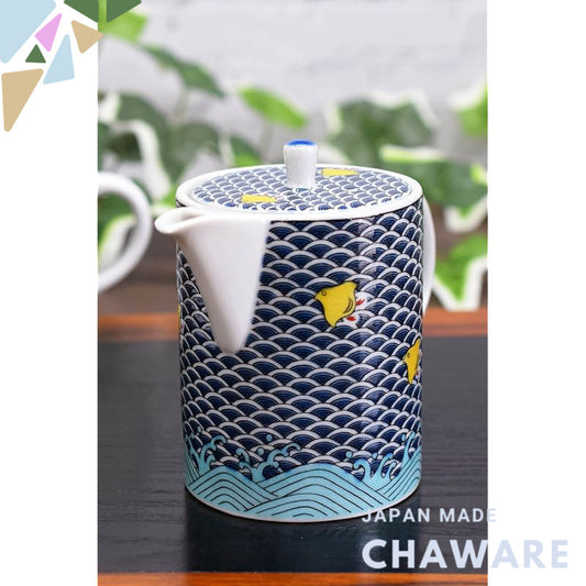 【made in japan】
Stylish Kutani Teapot with Chidori Design - Premium Ceramic Tea Pot with Strainer, High-Quality Japanese