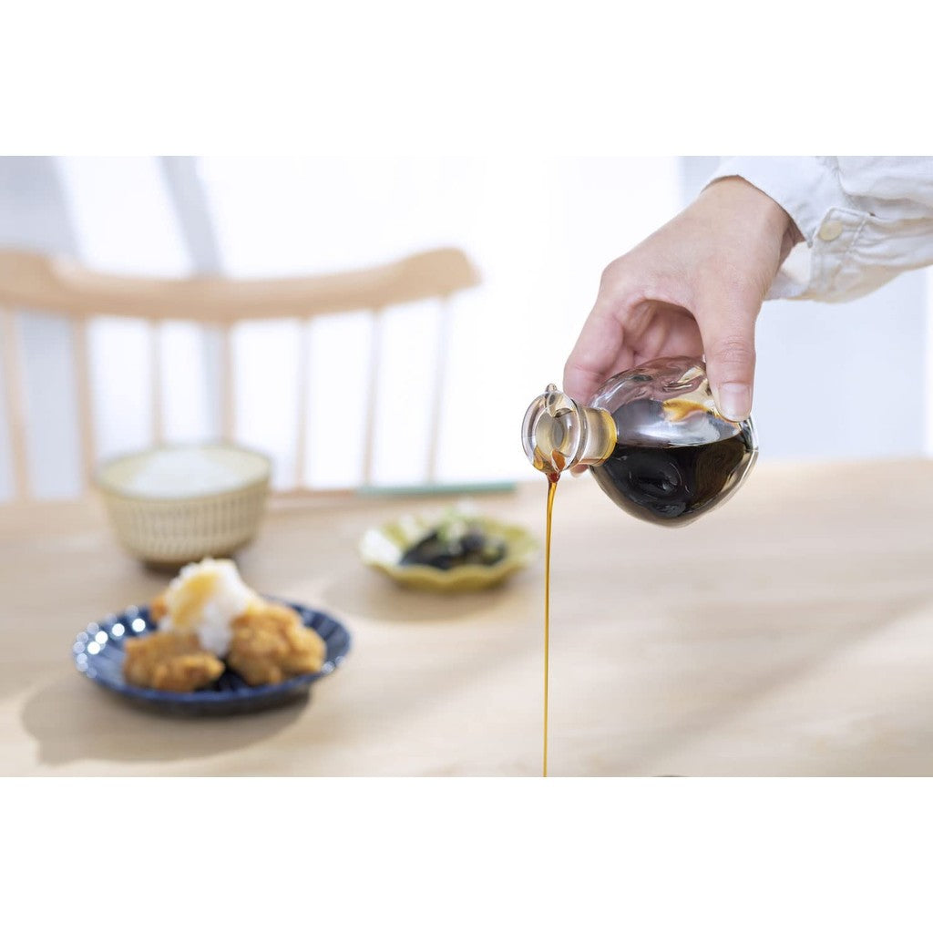 ADERIA Tebineri Soy Sauce Dispenser 145ml Made in Japan Gift Box Included Glass Tabletop Seasoning Container Perfume Bottle No Dripping or Leakage Soy Sauce Vinegar Chili Oil Spices Oil Colorful Transparent Clear F75121