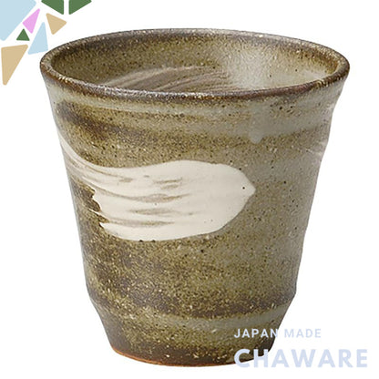 【made in japan】
Marui Seito Shigaraki-Yaki Hachimonn Soba Cup - Traditional Japanese Ceramic Tea Mug, Perfect for Servin
