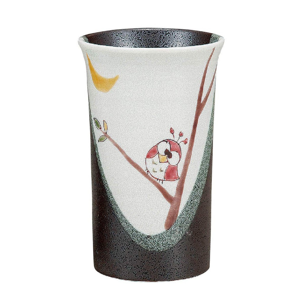 【made in japan】
Waza no Kura Kutani Porcelain Owl Beer Glasses Pair - Stylish Japanese Tableware, Ceramic Drinkware, Authentic Made in Japan, Perfect Gift.