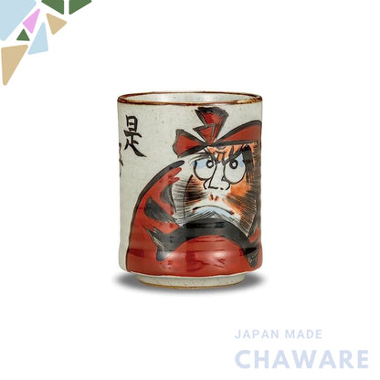 【made in japan】
Stylish Kutani Ware Daruma Large Teacup – Traditional Japanese Ceramics for Tea, Perfect for Celebration