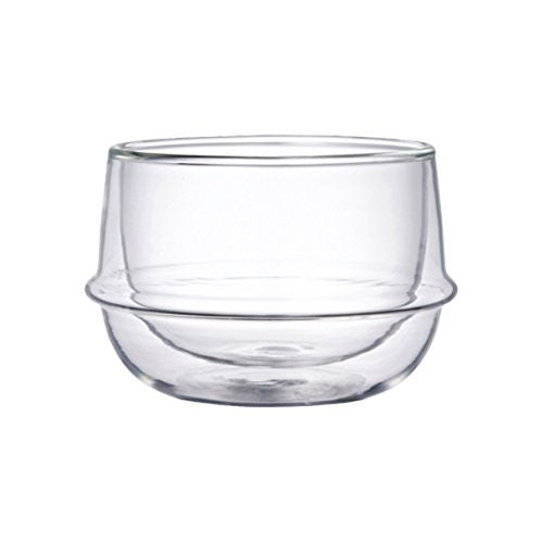 KINTO KRONOS Double Wall Teacup 200ml, Heat-Resistant Glass, Microwave and Dishwasher Safe, Gift Item 23105