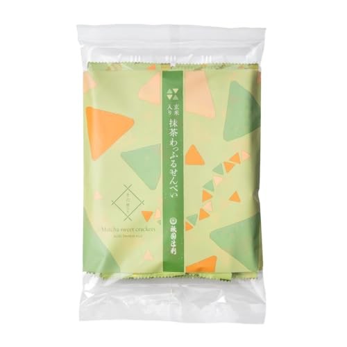 Brown Rice Matcha Waffle Senbei - Freshly Brewed Tea from Kyoto, Gion. Perfect Gift for Ochugen Season. Includes Matcha and Cold Brew Tea.