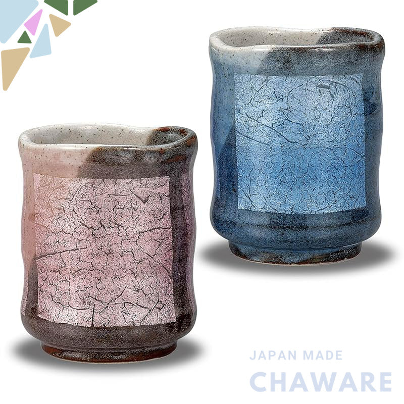 【made in japan】
Stylish Pair of Yu-Chawan Cups from Waza no Kura - Kutani Ware, Japanese Pottery. Perfect for Couples, I