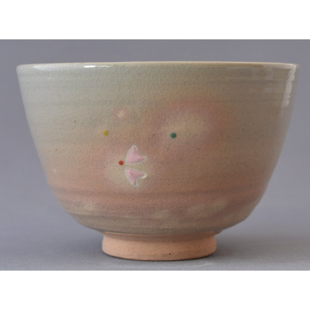 【made in japan】
Kyoto Ware Seibu Kiln Matcha Bowl, Porcelain with Cherry Blossom Design, Handcrafted Sakuzan Ware K1-8