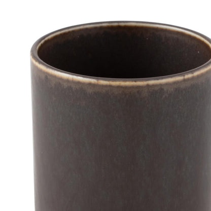 [made in Japan] TOKI1919 Karesansui Black Japanese Traditional Tea Cup 250ml, Diameter 6x9cm, Mino Ware Pottery, Microwave and Dishwasher Safe, Perfect for Restaurants, Cafes, and Japanese Cuisine, Made in Japan, 37F370-09.